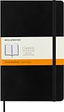 'Moleskine Classic Notebook, Soft Cover, Large (5'' x 825'') Ruled/Lined, Black, 192 pages' (S07162)