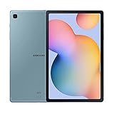 SAMSUNG Galaxy Tab S6 Lite 10.4' 64GB Android Tablet w/Long Lasting Battery, S Pen Included, Slim Metal Design, AKG Dual Speakers, US Version, Angora Blue (Renewed)