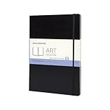 Moleskine Art Sketchbook, Hard Cover, A4 (8.25' x 11.75') Plain/Blank, Black, 96 Pages