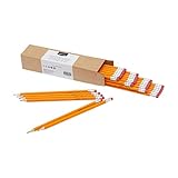 Amazon Basics Woodcased Classroom #2 Pencils with Erasers, Pre-sharpened, HB Lead, Value Pack of 30 count, Orange