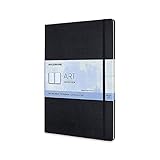 Moleskine Art Watercolor Notebook, Hard Cover, A4 (8.25' x 11.75') Plain/Blank, Black, 60 Pages