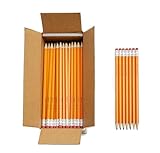 Amazon Basics Wood-Cased #2 Pencils, Pre-sharpened, HB Lead Bulk Box, 150 Count, Yellow