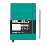 LEUCHTTURM1917 - Official Bullet Journal - Medium A5 - Hardcover Dotted Notebook (Emerald) - 240 Numbered Pages