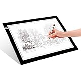 LitEnergy A4 LED Copy Board Light Tracing Box, Ultra-Thin Adjustable USB Power Artcraft LED Trace Light Pad for Tattoo Transferring, Drawing, Streaming, Sketching, Animation, Stenciling