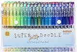 Super Doodle Glitter Gel Pens - 80 Unique Glitter Colors - Artist Quality Gel Pen Set for Adult Coloring Books, Arts and Crafts for Kids, Scrapbooks, Greeting Cards, and Drawing