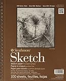 Strathmore Series 400 Sketch Pads 9 In. X 12 In. - 2 pack - 100 Pgs Each