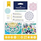 Faber-Castell Mixed Media Paper Stencils - 13 Mandala Stencils Designs, 202 - Mandala