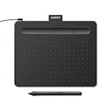 Wacom Intuos Small Graphics Drawing Tablet, includes Training & Software; 4 Customizable ExpressKeys Compatible With Chromebook Mac Android & Windows, photo/video editing, design & education,Black